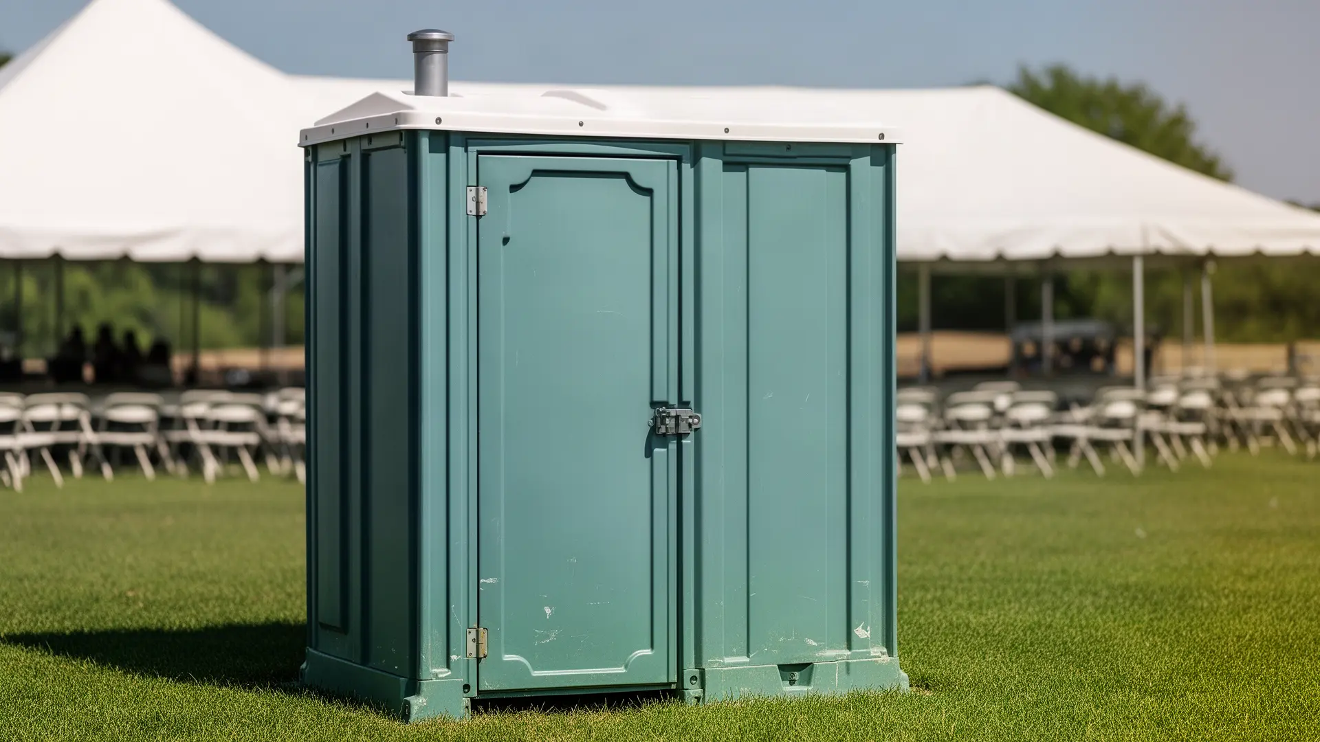 Clean porta potty unit from M & G Porta Potty Rental in Oakland, CA